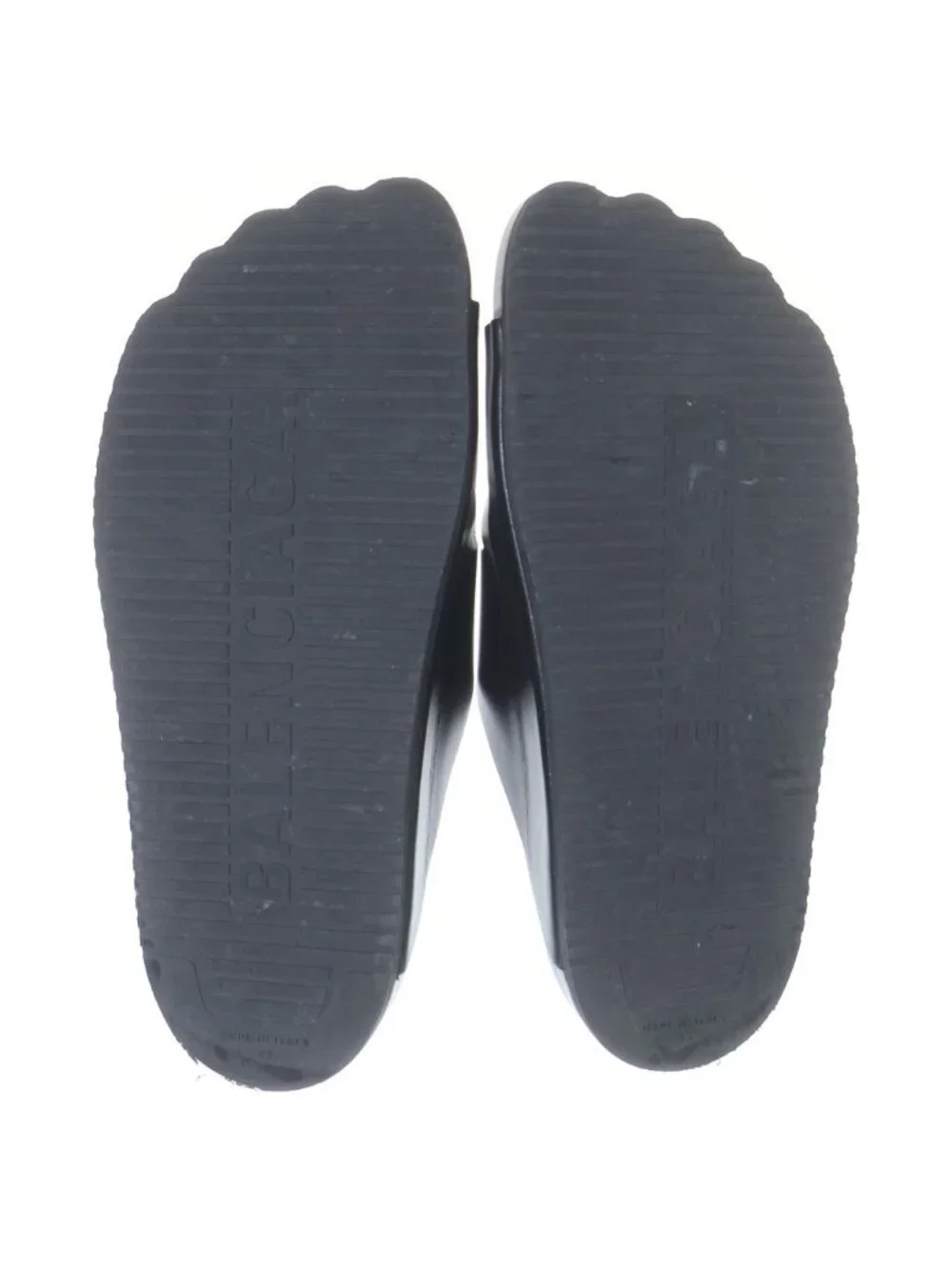 Balenciaga Sunday Leather Sandals Black
